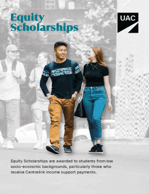 Equity Scholarship Application Form