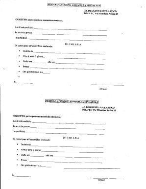 School Staff Syndicate Meeting Participation Form