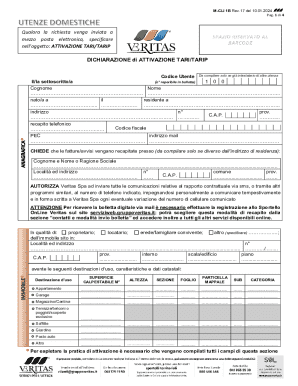 TARI/TARIP Activation Form