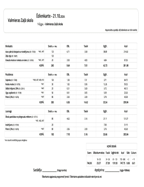 School Meal Plan Form