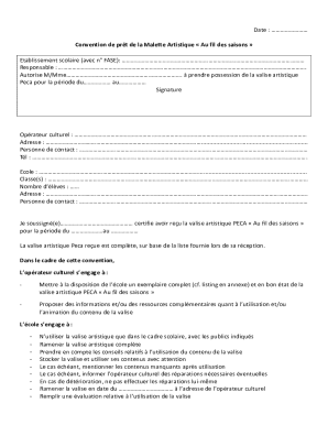 Artistic Case Loan Agreement