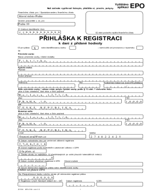 Czech Republic VAT Registration Form