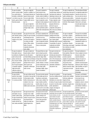 Language Proficiency Self-Assessment Grid