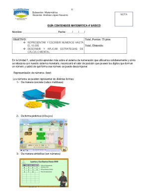 Mathematics content guide 4th grade