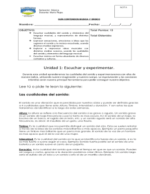 Music guide 1st grade