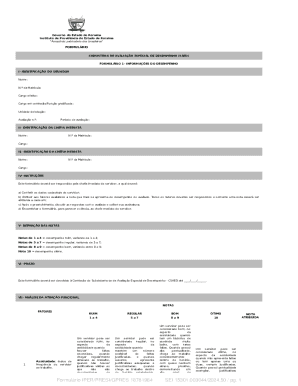 Roraima Employee Performance Evaluation Form