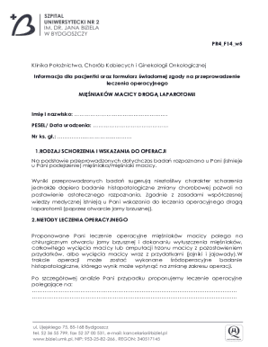 Informed Consent for Uterine Fibroid Surgery