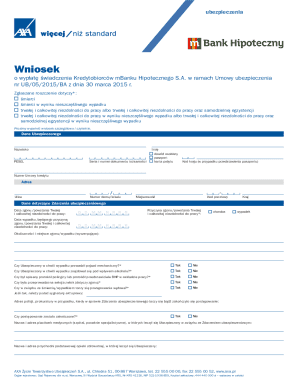 Insurance Claim Form for Mortgage Borrowers