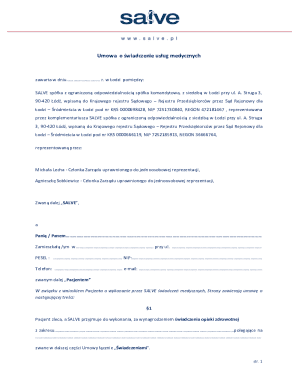 Medical Service Agreement