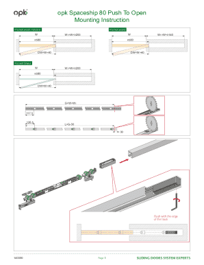 Mounting Instructions for Spaceship 80 Sliding Doors