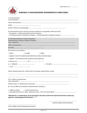 Medical Records Request Form