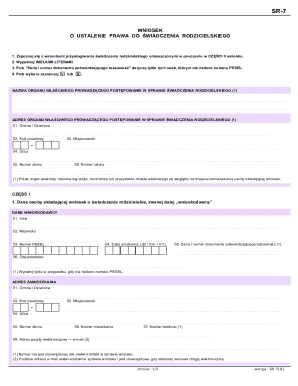 Polish Parental Benefit Application Form
