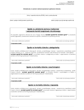 Childcare Consent Forms