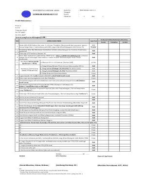 Universitas Medan Area Student Documentation Checklist