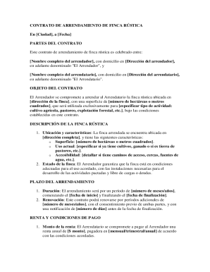 Rustic land lease agreement