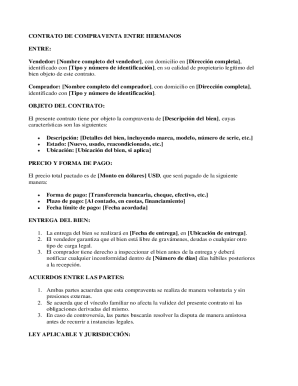 Contrato de compraventa entre hermanos