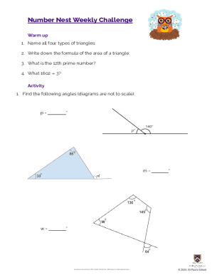 Math Worksheet
