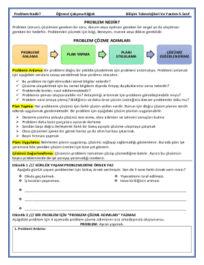 Problem Solving Worksheet