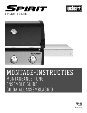 Montage Instructions for E-215 and E-315 GBS