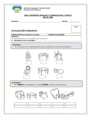 Language and communication guide 1st grade