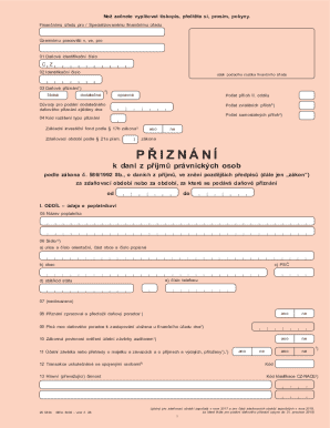Czech Republic Corporate Tax Return Form
