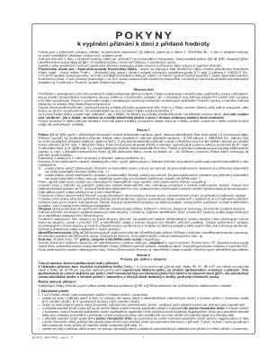 Czech VAT Tax Return Form