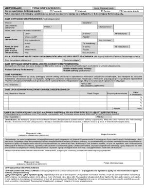 Polish Group Insurance Consent Form