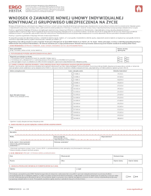 Life Insurance Continuation Application