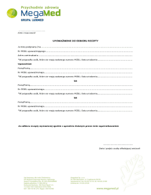 Authorization to Receive Prescription