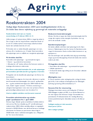 Roekontrakten 2004