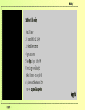 Print Design Template