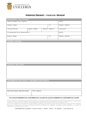 General request form