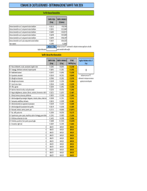 Castelgerundo TARI 2024 Tariff Determination