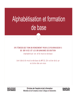 Alphabétisation et Formation de Base
