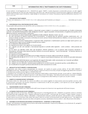 GDPR Privacy Notice for Sports Association