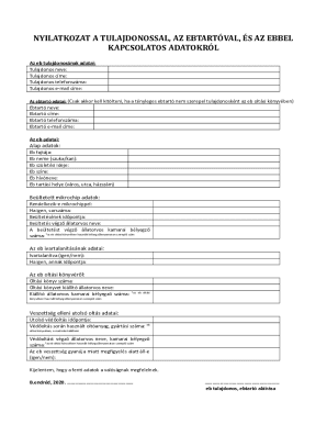 Hungarian Dog Ownership Agreement