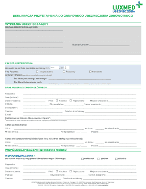Health Insurance Enrollment Form