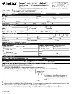 Padcev Aetna Precertification Notification
