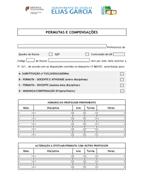 Teacher Permutation and Compensation Request