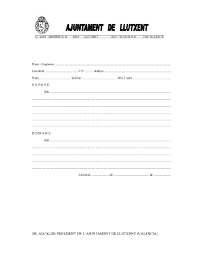 Spanish Citizen Request Form