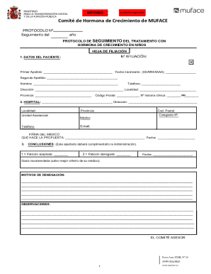 Hormone growth treatment follow-up protocol