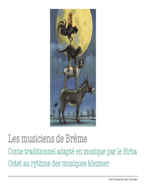Musicians of Bremen Activity Sheet