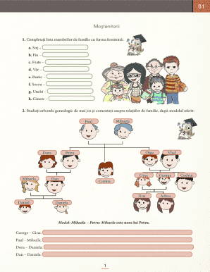 Romanian Family Tree Exercise