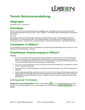 Austrian School Event Form
