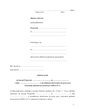 Appeal Against COVID-19 Work Assignment Decision