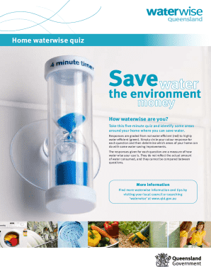 Home Waterwise Quiz
