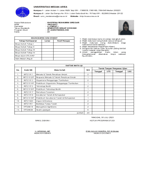Student Exam Card