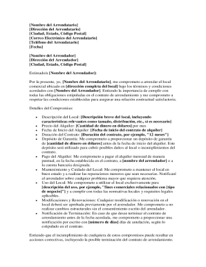 Commercial lease agreement