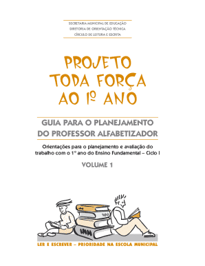 Toda Força ao 1o Ano Teacher Planning Guide