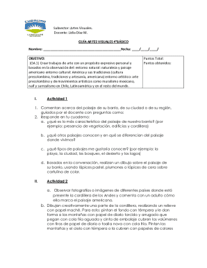 Artes visuales 4°básico guide